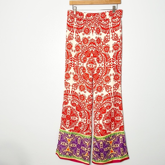 Zara flared floral print pants - Picture 2 of 11